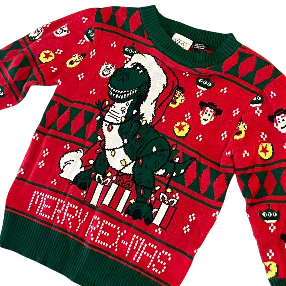 Disney Pixar Toy‎ Story Merry Rex-mas Holiday Christmas Sweater Unisex 18months